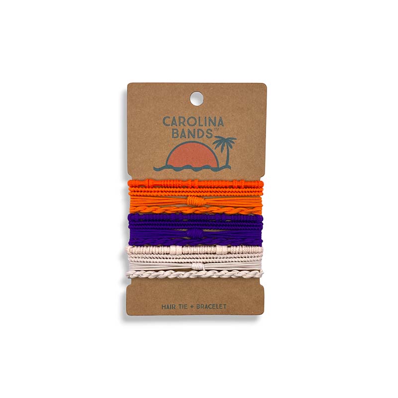 Clemson Game Time Hair Ties