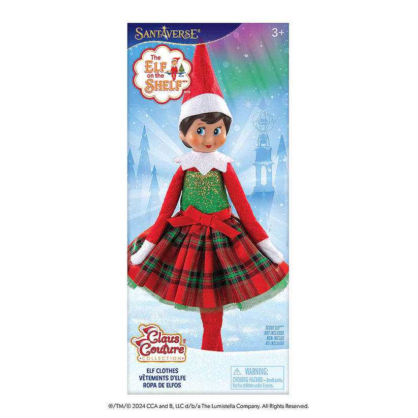 The Elf on the Shelf® Plaid Dress Outfit