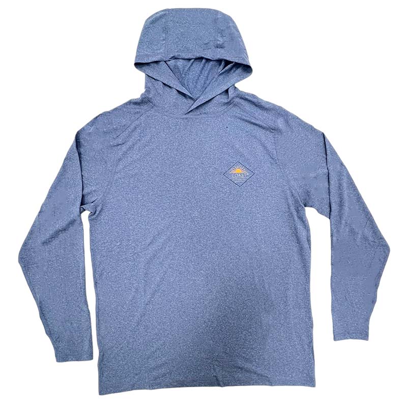 Indigo Heather Coast Shield Hoodie