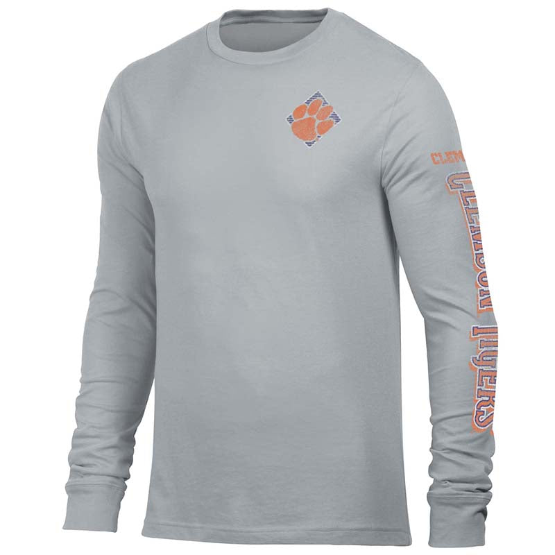 Clemson Mascot Large Logo Long Sleeve T-Shirt