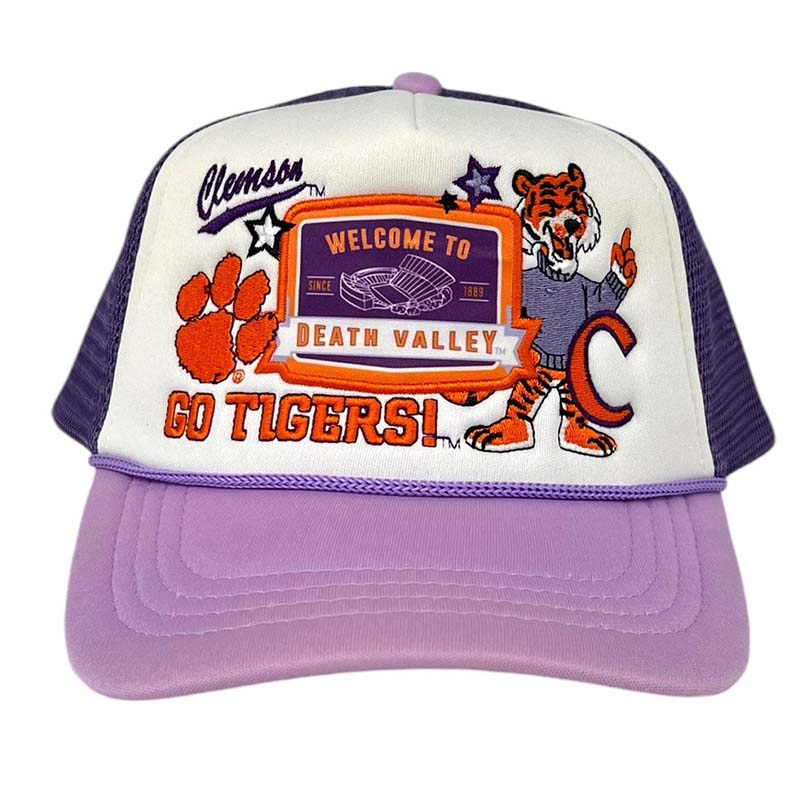 Clemson Layer Patch Trucker Hat