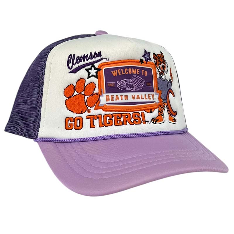 Clemson Layer Patch Trucker Hat