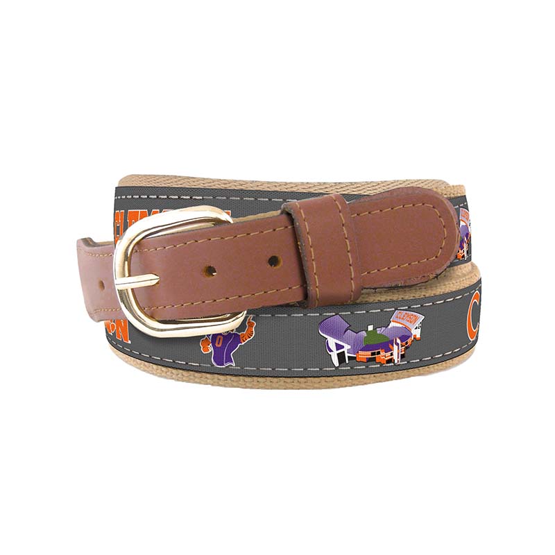 Clemson Stadium Ribbon Belt