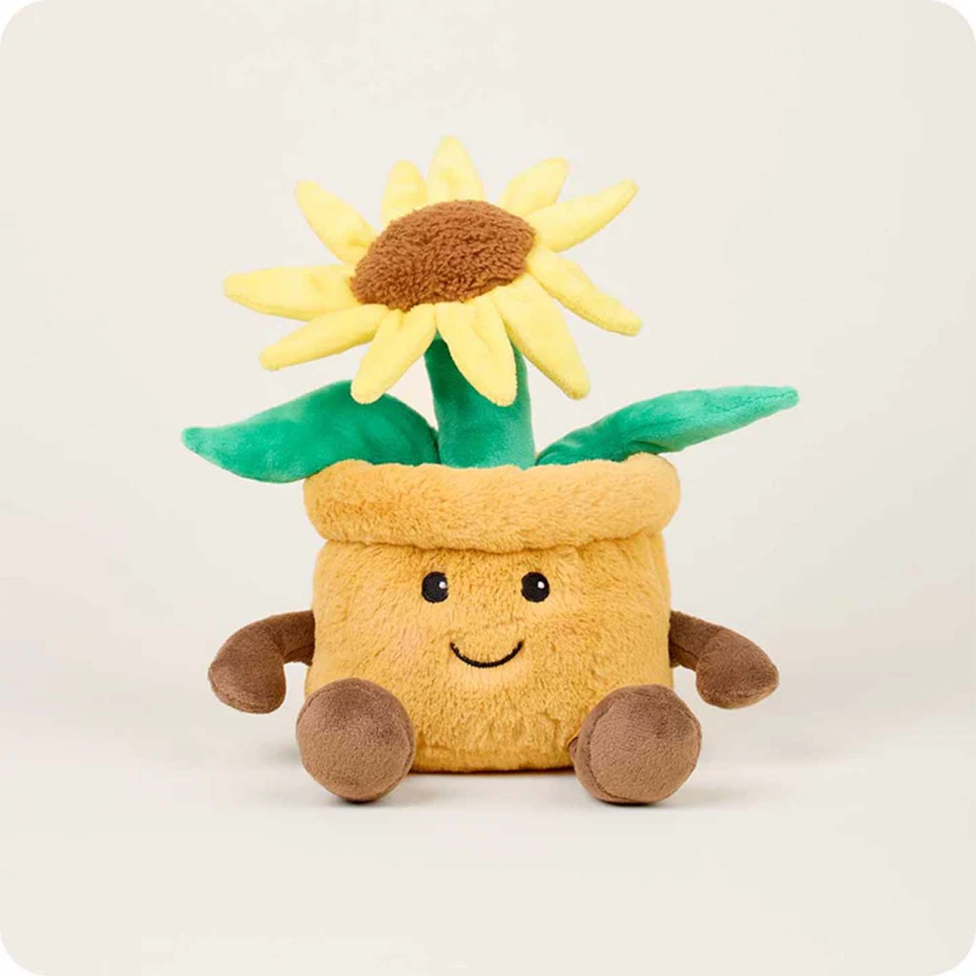 Warmies® Yellow Flower Pot Plush