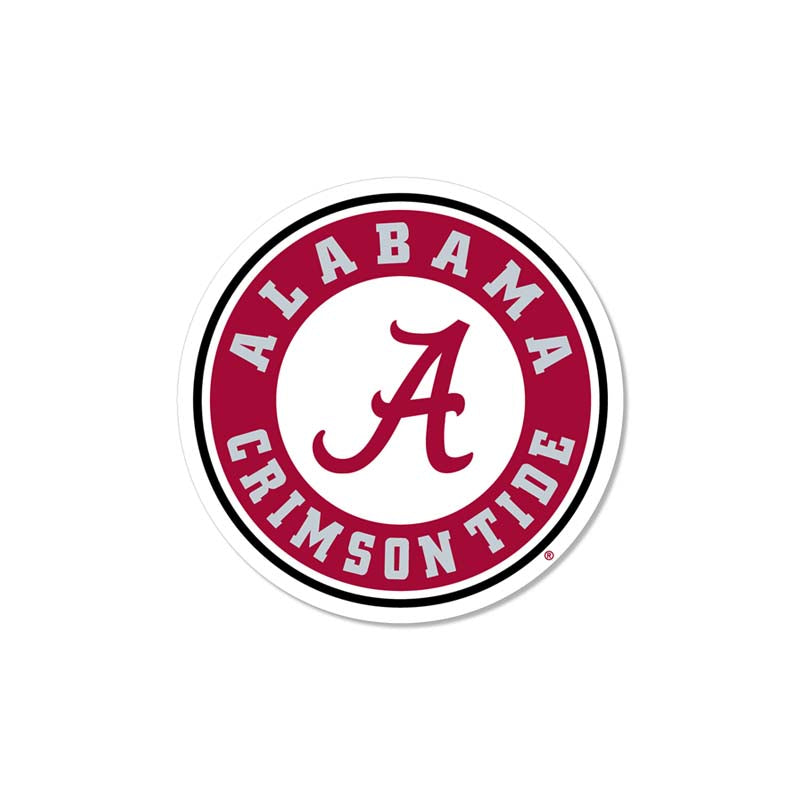 3 Inch Circle Alabama Crimson Tide Decal