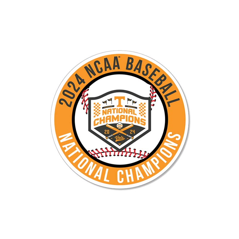 UT 2024 College World Series National Champions Baseball 3 Inch Decal