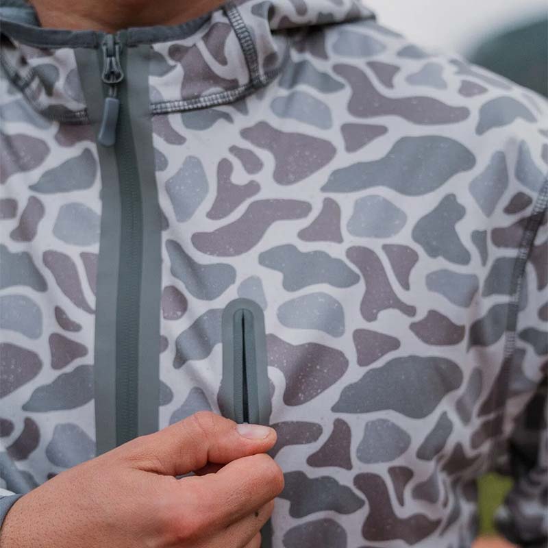 Duke Tech Quarter Zip Pullover in Classic Deer Camo