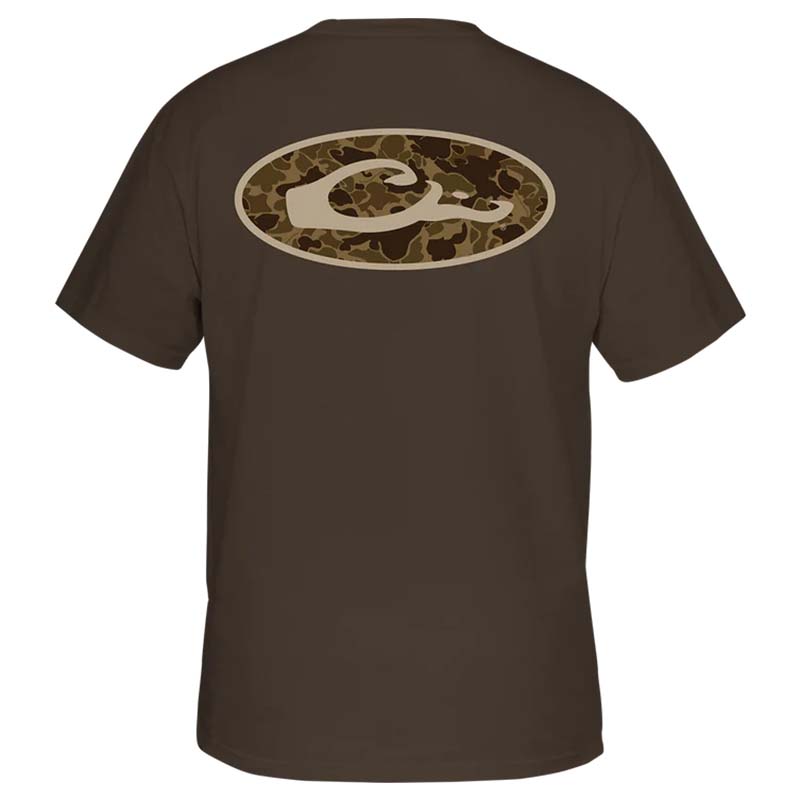 Drake Waterfowl Old School Oval Short Sleeve T-Shirt | Palmetto Moon