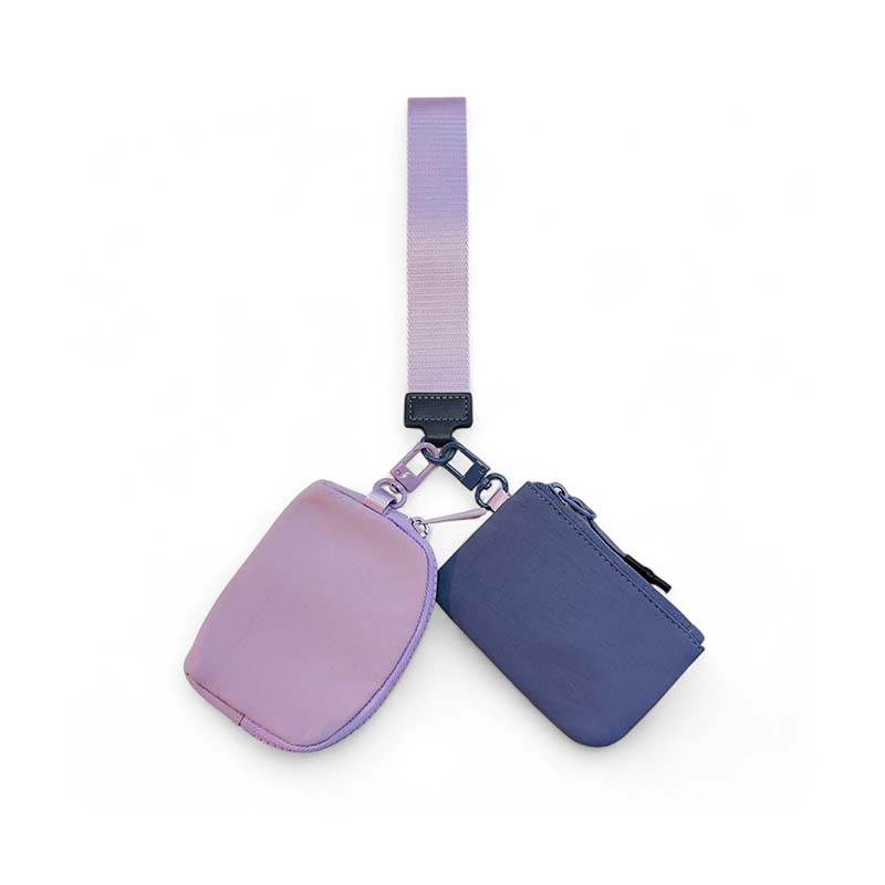 Queen&#39;s Designs Duel Wristlet Keychain Purple and Lavender