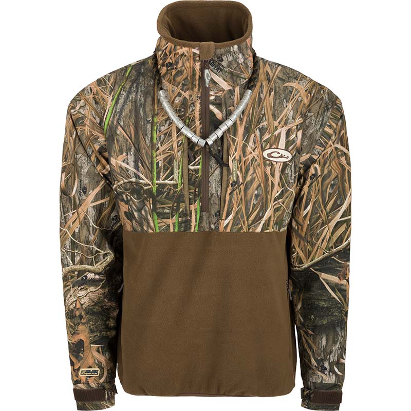 MST Guardian Eqwader Flex Fleece Quarter Zip Jacket in Mossy Oak Shadow Grass Habitat