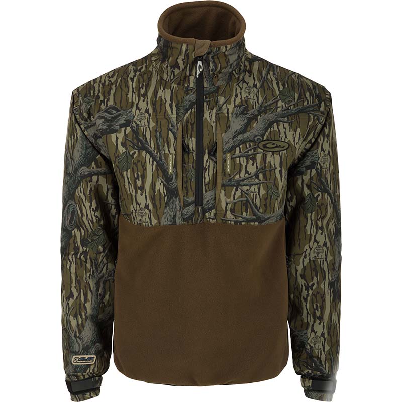 Drake Waterfowl Guardian Eqwader Flex Fleece Quarter Zip Jacket Palmetto Moon