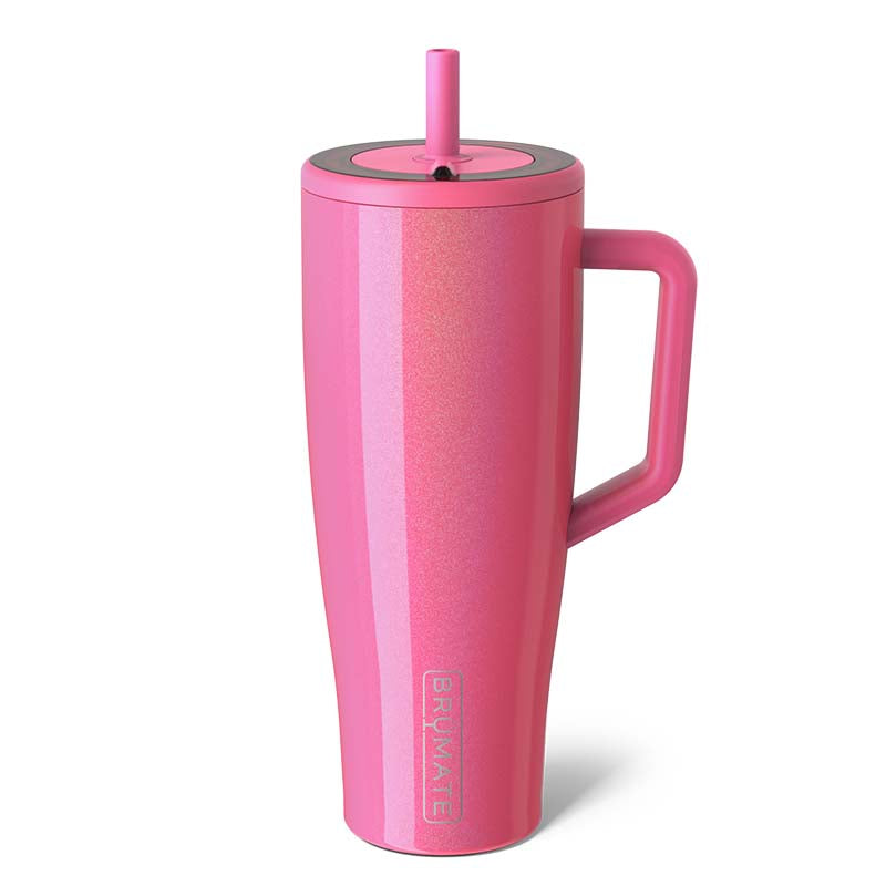 40oz Era Handled Tumbler in Glitter Pink