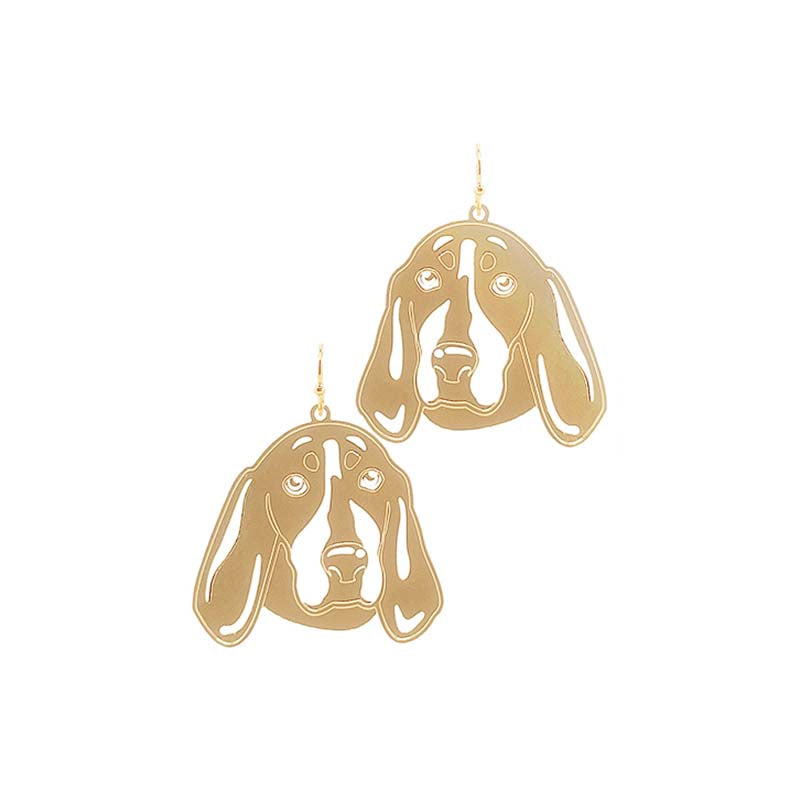 Golden Stella Gold Hound Filigree Earrings