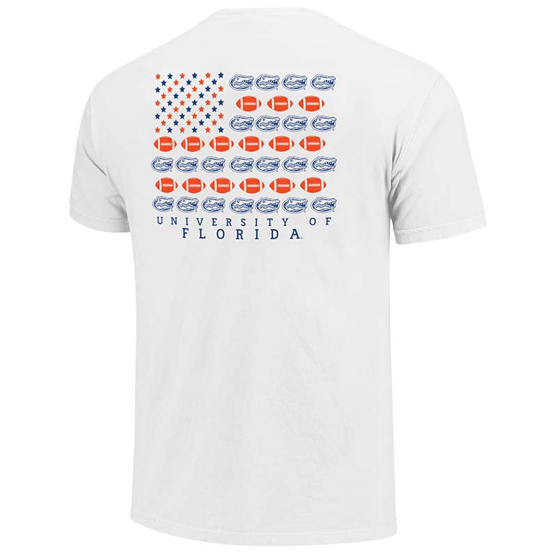 Image One UF American Flag Football Short Sleeve T-Shirt