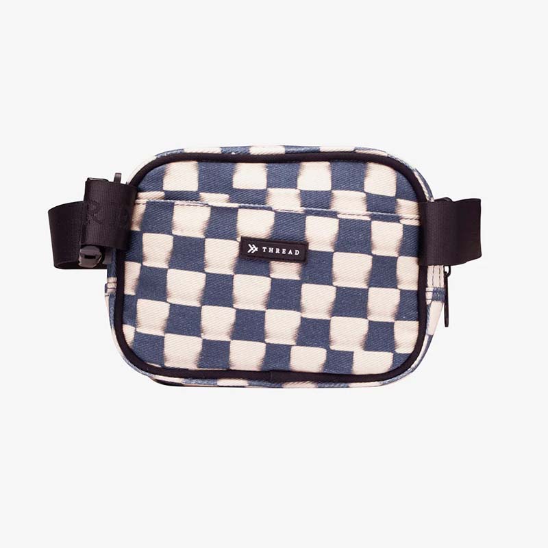 Checkered Crossbody Belt Bag