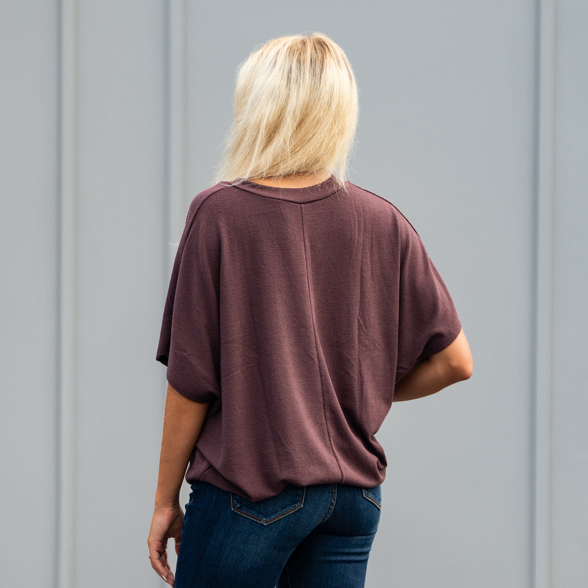 Short Sleeve Cocoon No Pocket Top