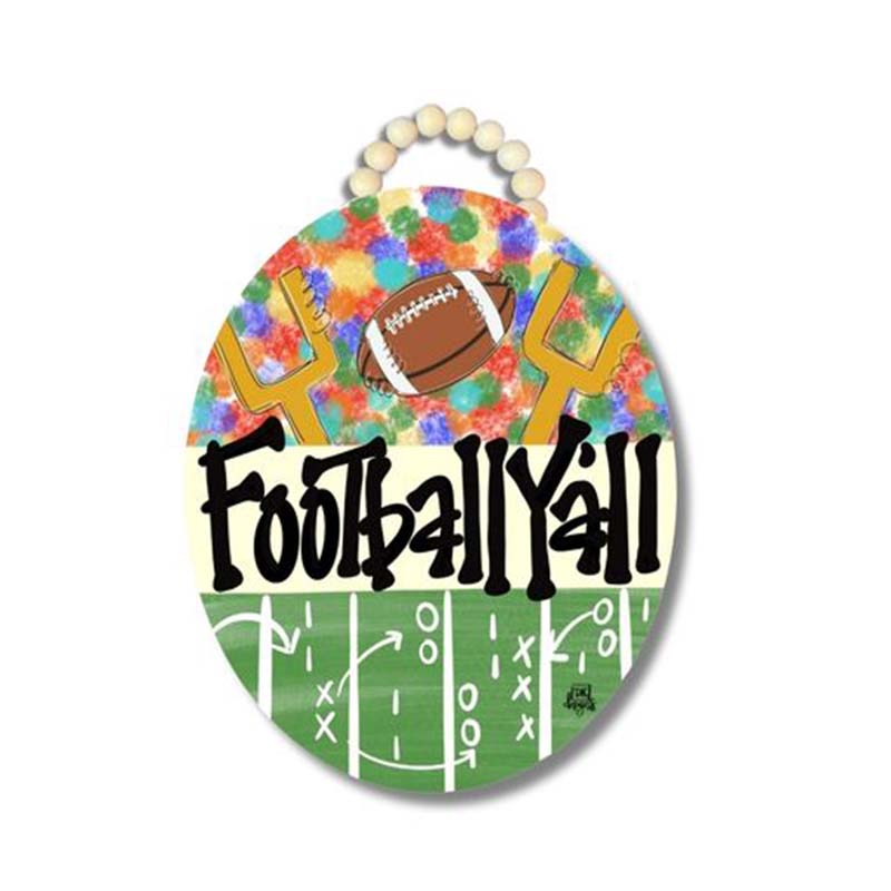 Football Y&#39;all Door Hanger