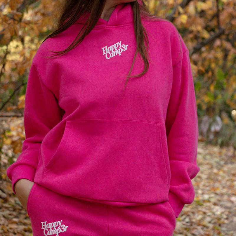 Hot Pink Puff Hoodie