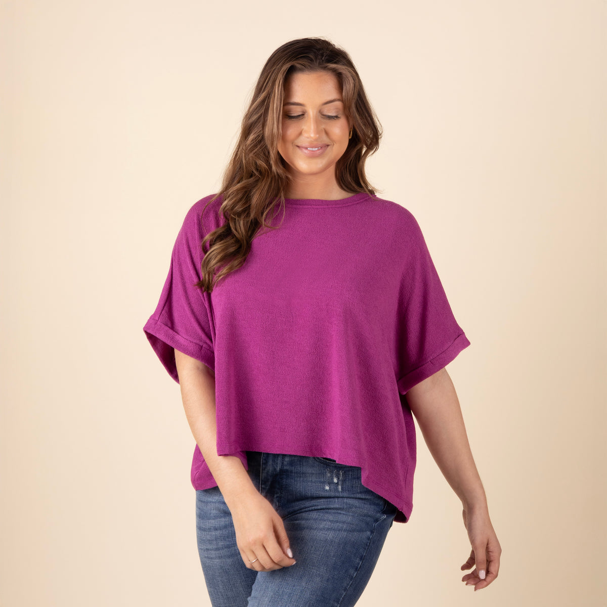 Dolman Sleeve Boxy Top