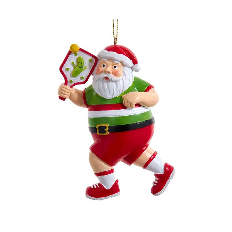 Pickleball Santa Ornament