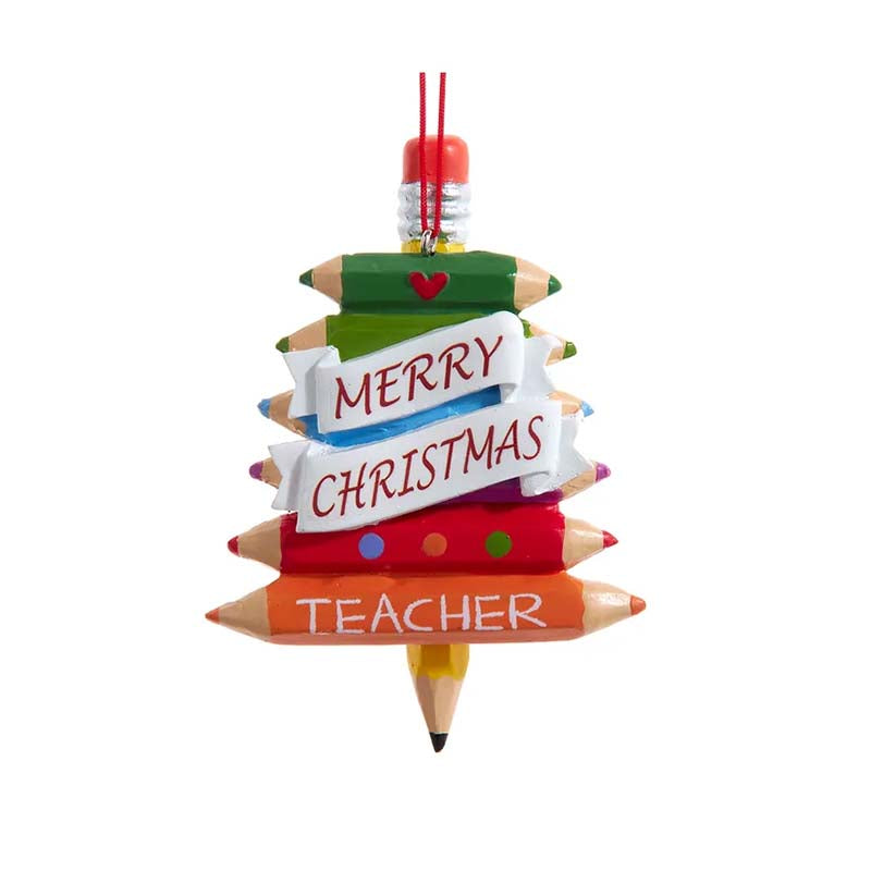 Colored Pencil Tree Ornament