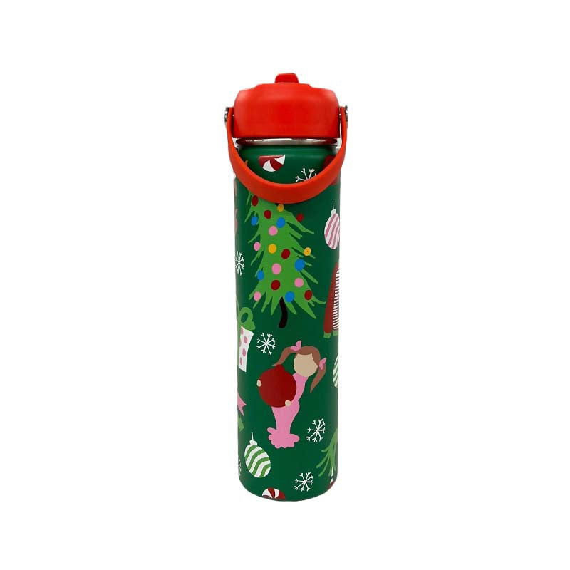 Merry Whatever 24oz Skinny Water Bottle