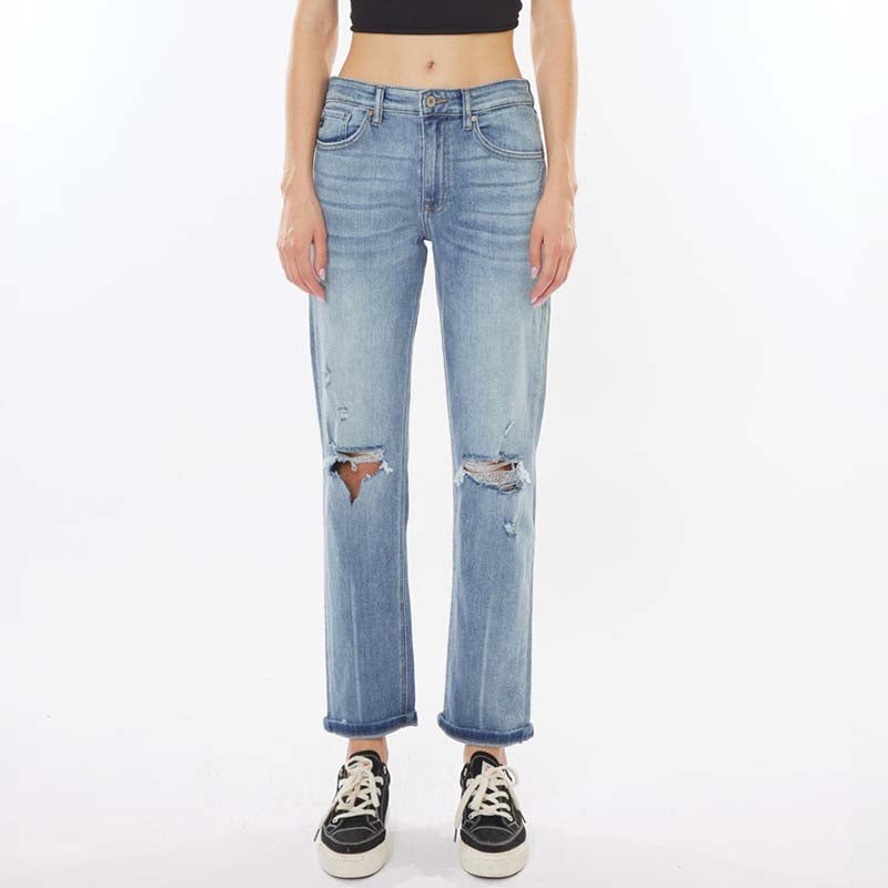 The Tina High Rise Straight Jeans