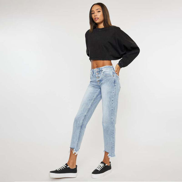 KanCan The Thelma High Rise Straight Jeans | Palmetto Moon