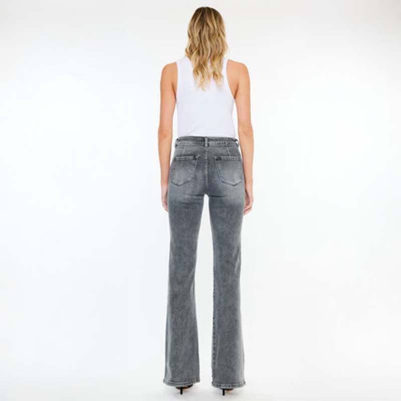 The High Rise Wide Flare Jeans