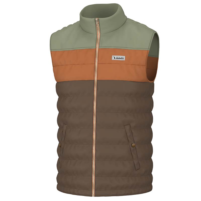 Local Boy Outfitters Tri Color Puffer Vest | Palmetto Moon