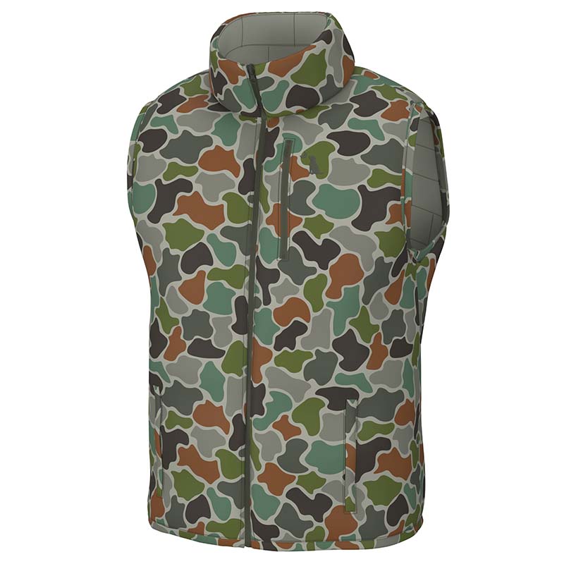 Duck Down Vest in Forest Camo