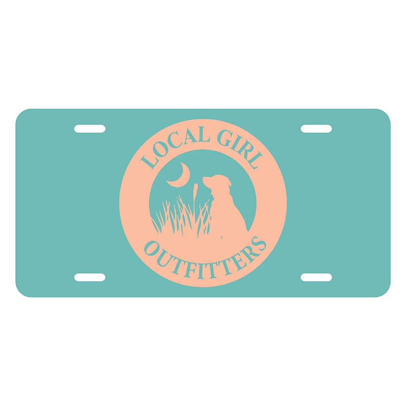 Local Girl Original Teal License Plate