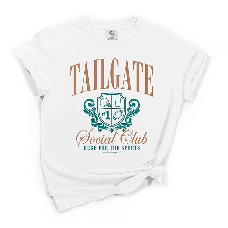 Tailgate Social Club Short Sleeve T-Shirt in Teal