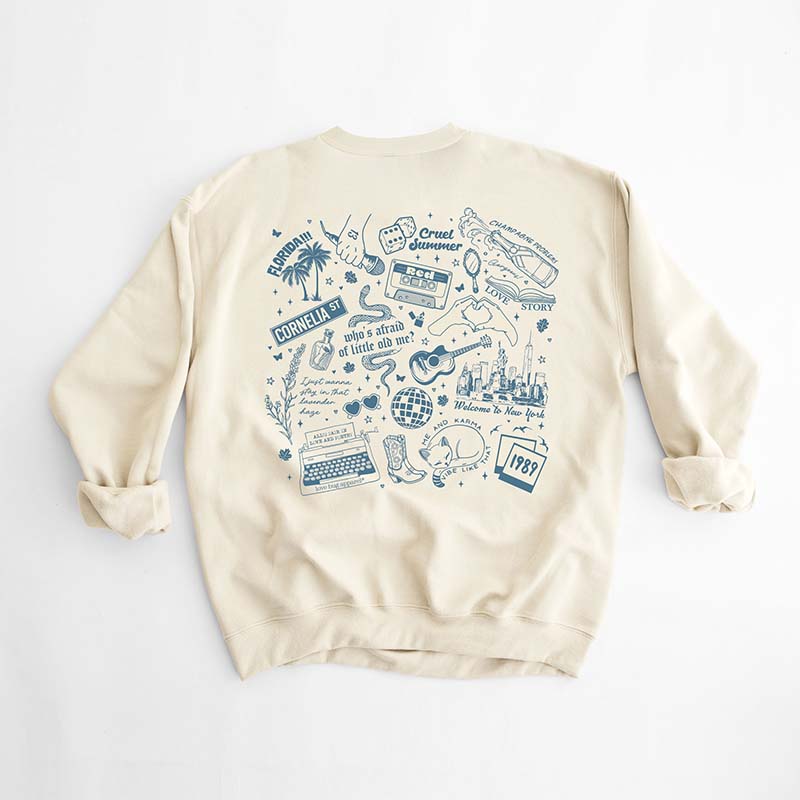 Swiftie Grid Crewneck Sweatshirt