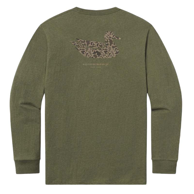 Men's North Carolina Camo Long Sleeve Shirt - State Camo