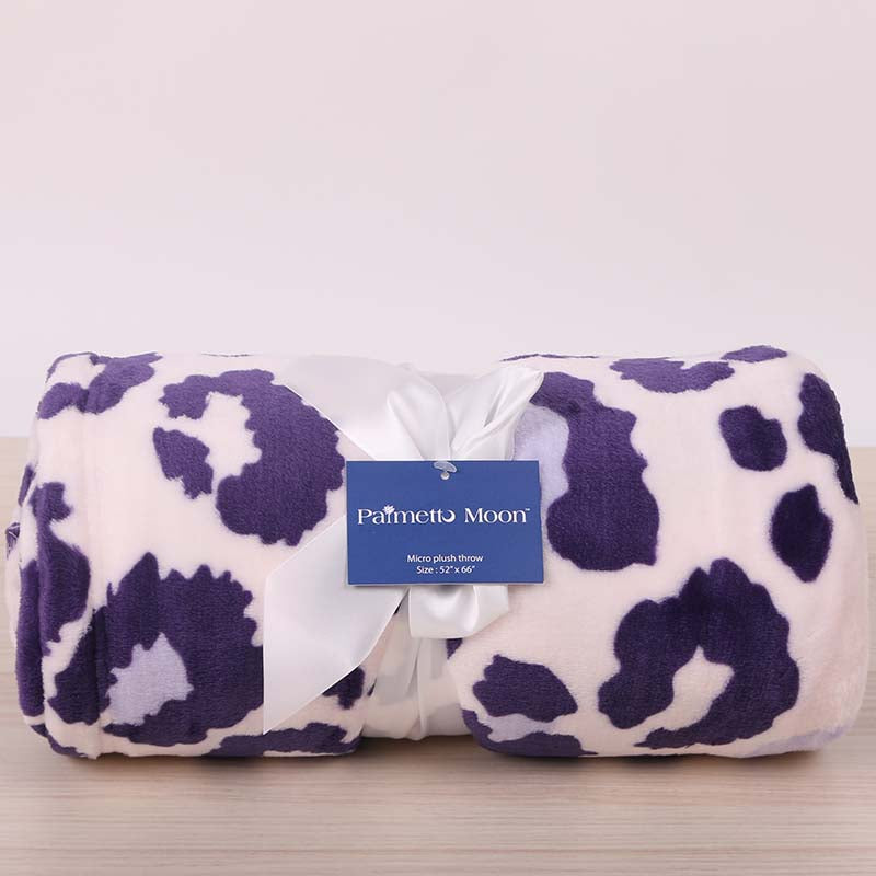 Leo Print Blanket in Pink/Purple