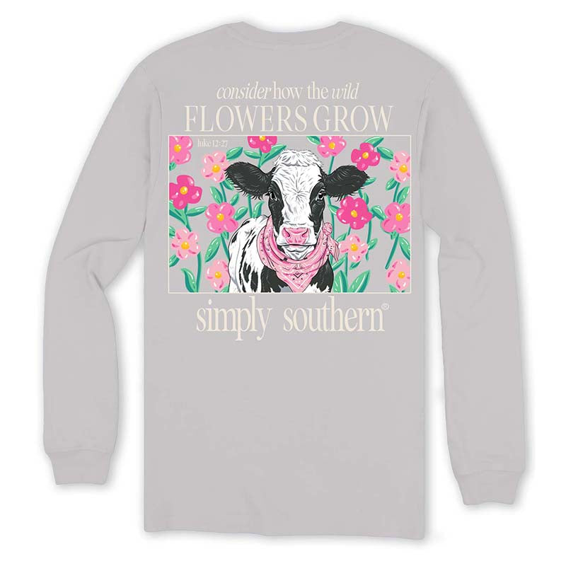 Simply Southern Flowers Grow Long Sleeve T Shirt Palmetto Moon