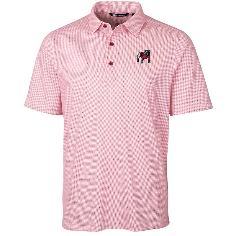 UGA Double Dot Printed Stretch Polo