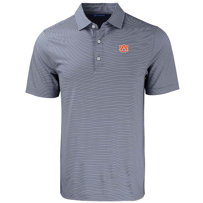 Auburn Double Stripe Stretch Polo