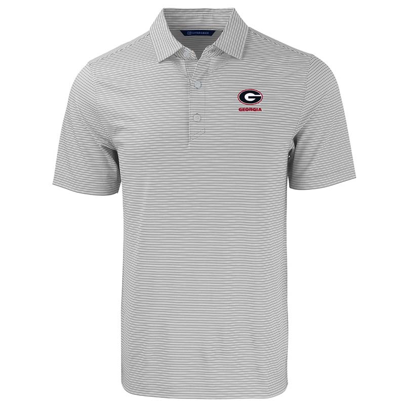 UGA Double Stripe Stretch Polo