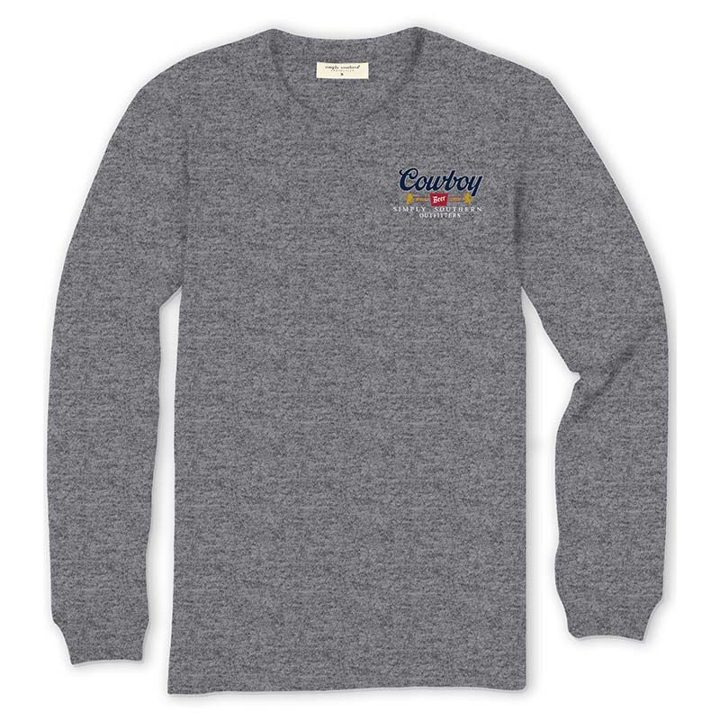 Cowboys &amp; Beer Mountain Long Sleeve T-Shirt