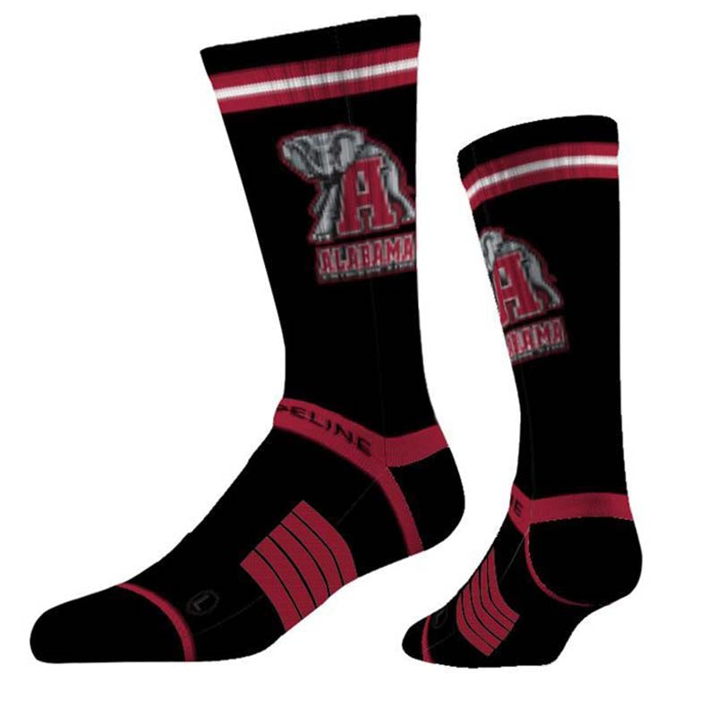 Alabama Fan Logo Knit Color Socks