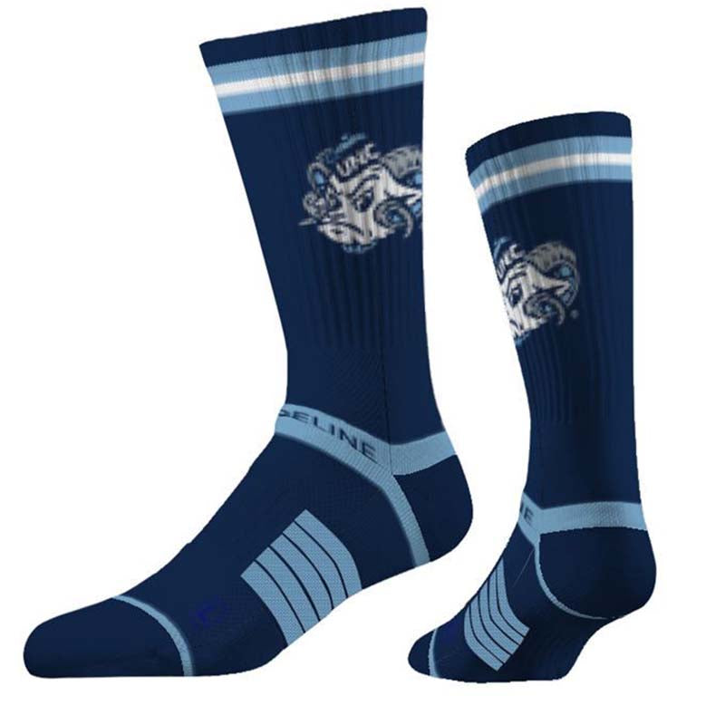 UNC Fan Logo Knit Color Socks