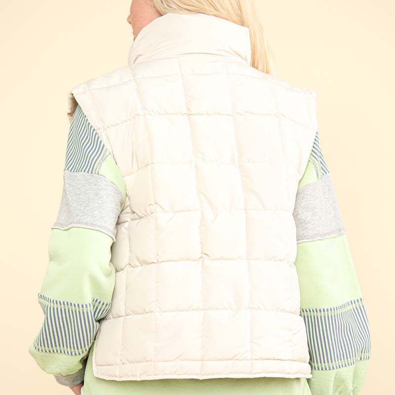 Tulip Hem Quilted Vest