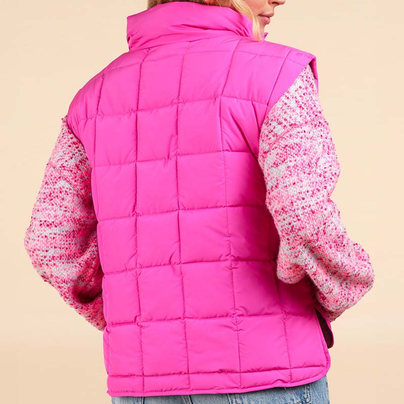 Tulip Hem Quilted Vest