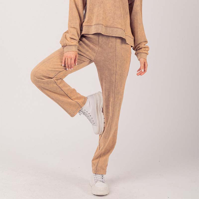 Washed Lounge Pant in Mocha