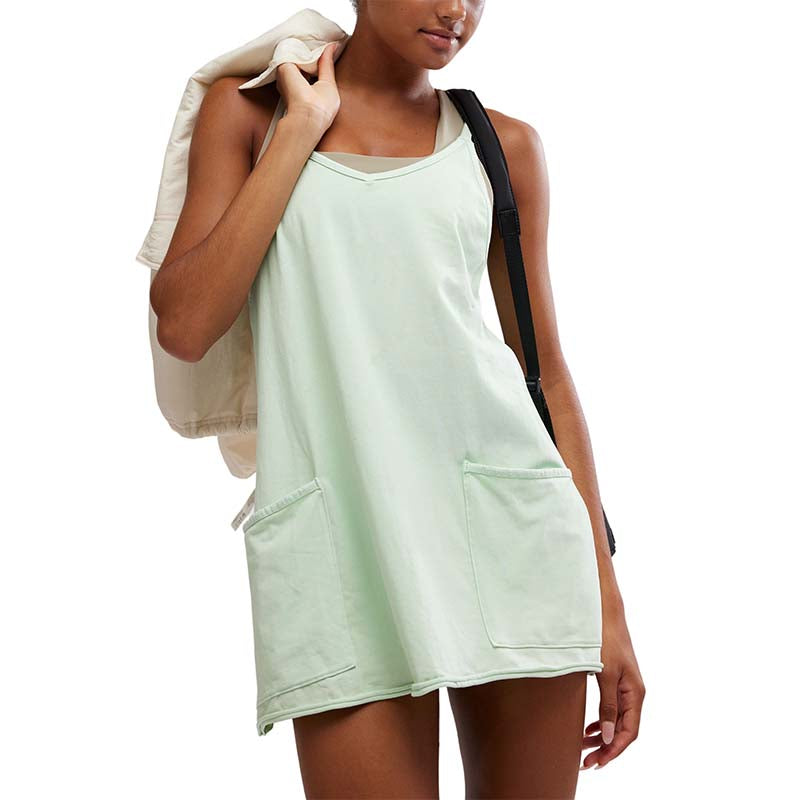 FP Movement Hot Shot Mini Dress in Pistachio