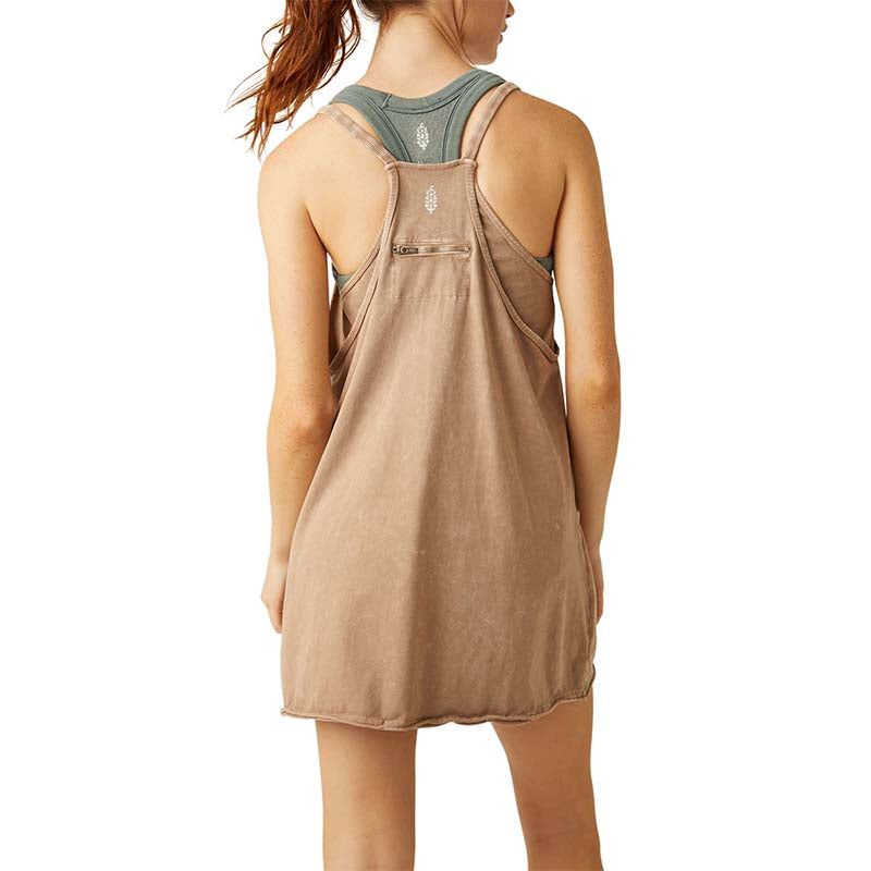 FP Movement Hot Shot Mini Dress in Mocha