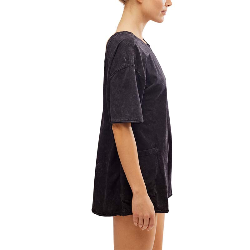 FP Movement Hot Shot Tee Romper in Black