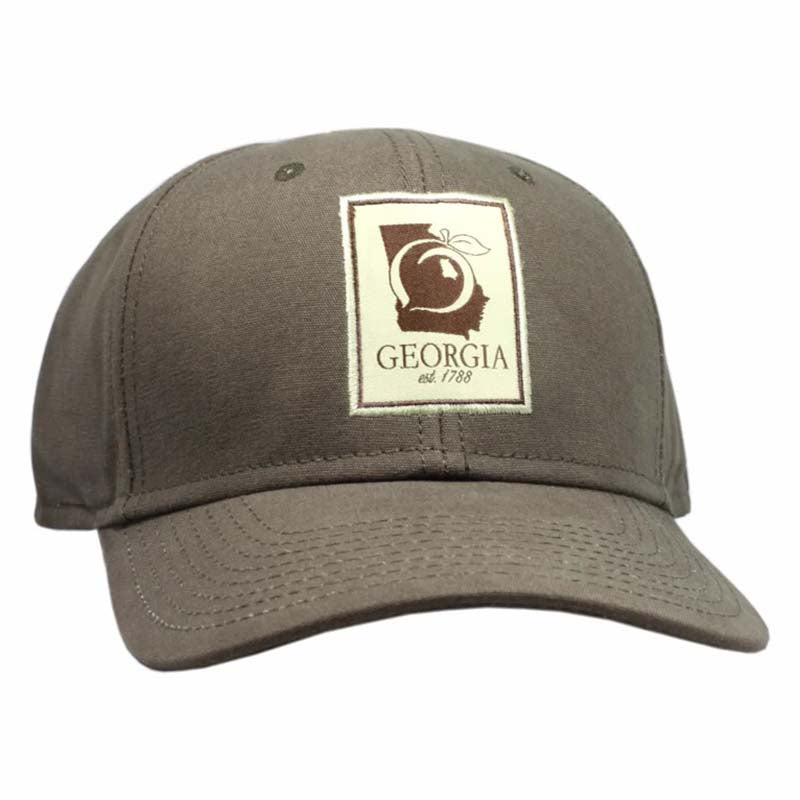 State Patch Elberta Canvas Hat in Chocolate